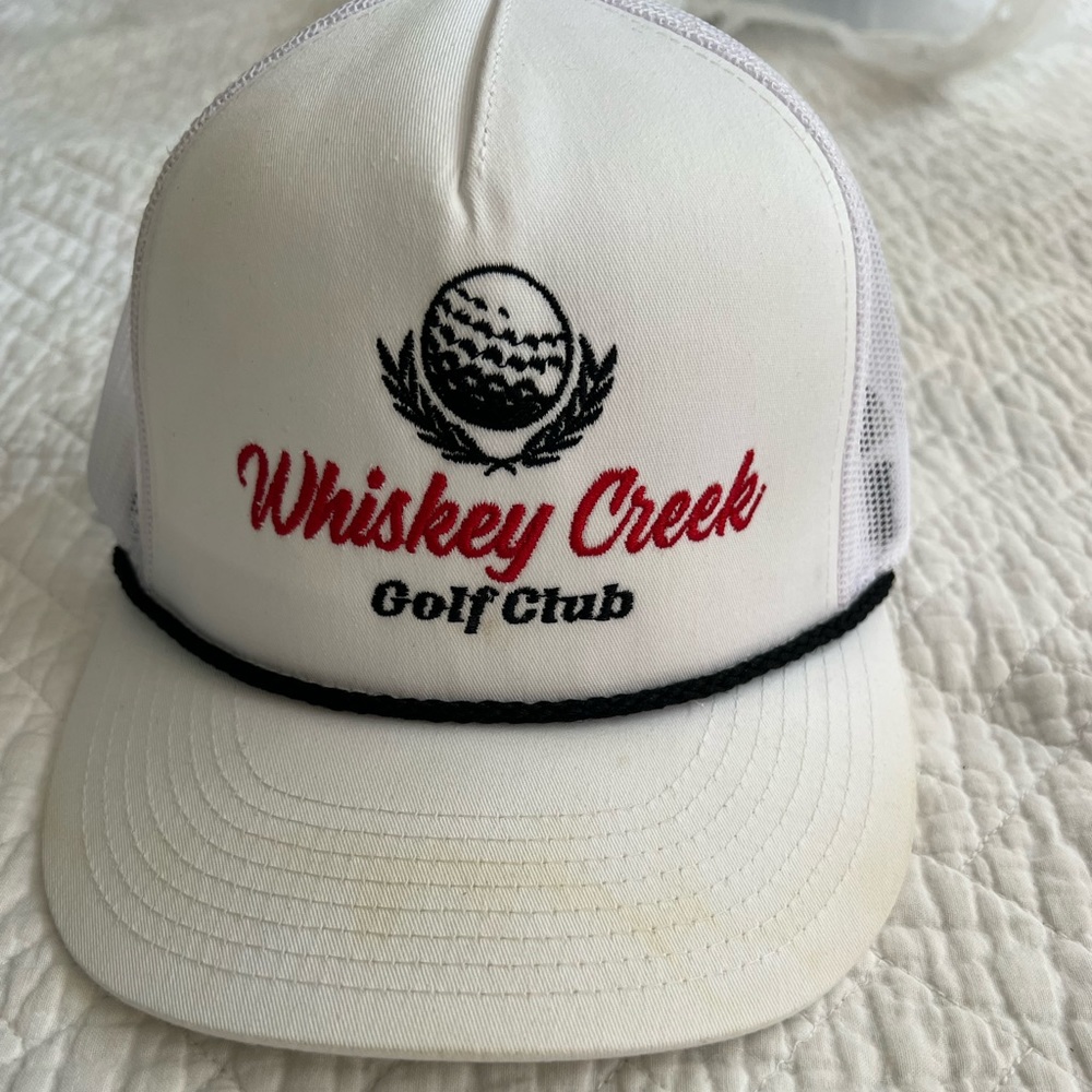 OS Whiskey Creek Golf Club trucker rope hat. Worn twice, don’t wear it much.
